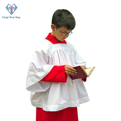 Red Altar Server Cassock for Boys