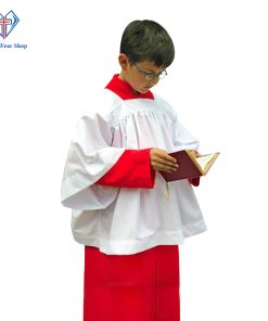 Red Altar Server Cassock for Boys