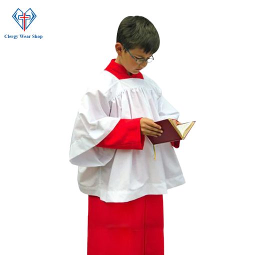 Red Altar Server Cassock for Boys