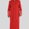 Red Cassock Designed for Cardinals with 33 Buttons & Satin Finish