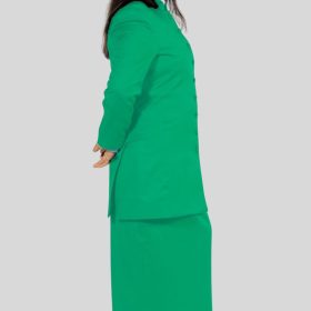Stylish Skirt and Jacket Set for Women in Green
