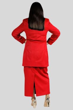 Skirt and Jacket Set for Women in Black