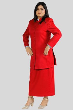 Skirt and Jacket Set for Women in Black