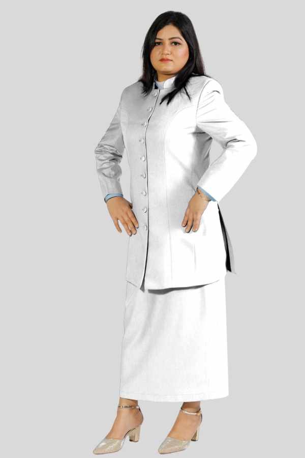White Church Outfit for Women – Two Piece Set