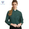 Women Clergy Shirt Green