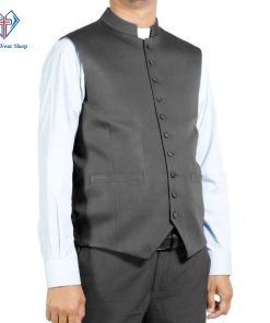 Black Clergy Vest