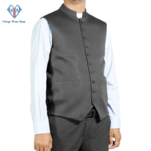 Black Clergy Vest