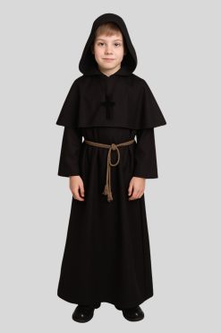 Kids Black Monk Habit