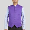 Purple Vest Mens for Traditional Church Use