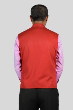 Red Clergy Vest for Ceremonial Ministry Events