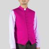 Red Purple Clergy Vest for Worshipful Occasions