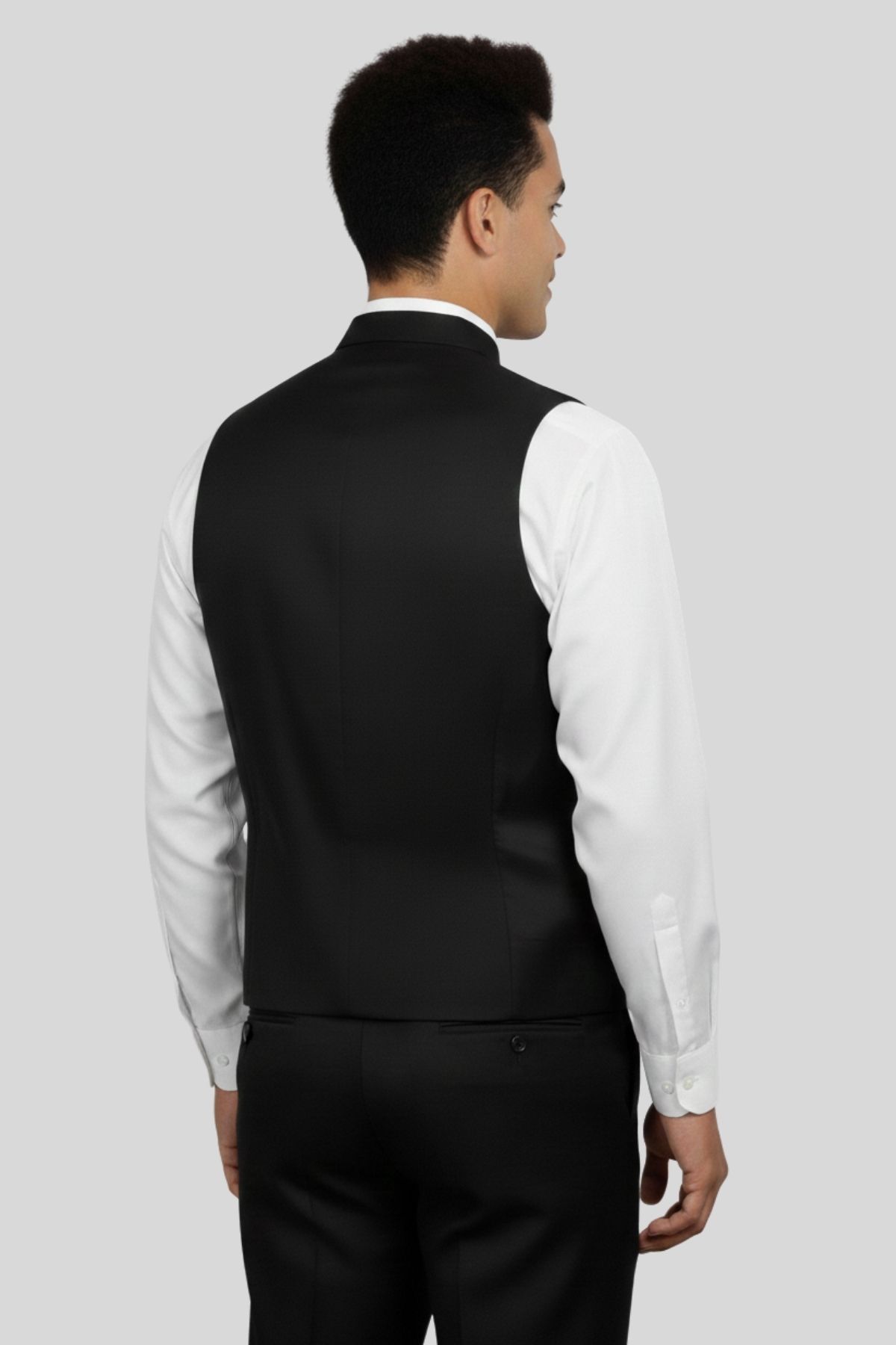 Traditional Black Clergy Vest for Formal Churchwear (2) Traditional Black Clergy Vest for Formal Churchwear