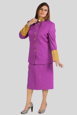 Women's 2 Piece Skirt Sets for Women with Golden Accents
