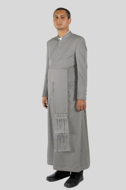 33 Button Roman Cassock Gray