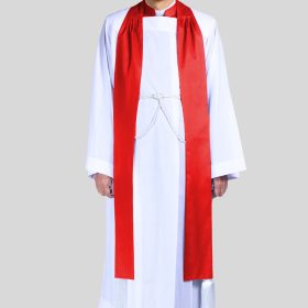 Blessed, Men's Pastor Vestment In Red - 4 Pieces Included
