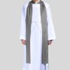 Cherished, Men's Pastor Vestment In Grey - 4 Pieces Included