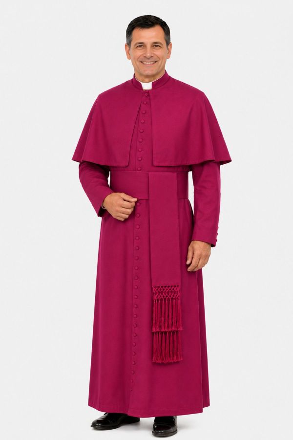 Pastoral Bishop Cassock Crafted for Spiritual Authority
