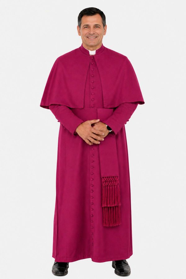 Pastoral Bishop Cassock Crafted for Spiritual Authority