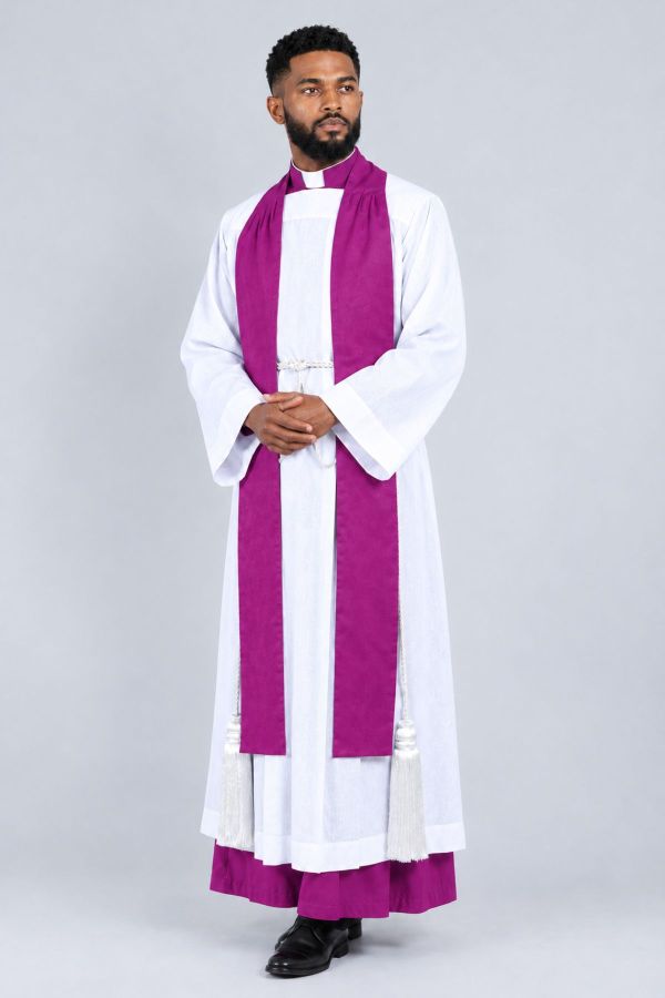Red Purple Clergy Vestment for Pastors