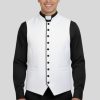 White Vest with Black Accents for Urban Church Style