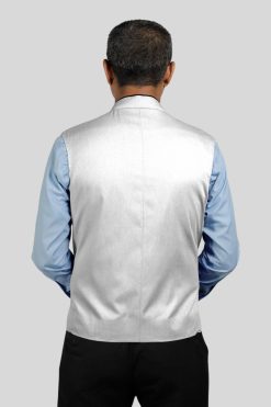 White Vests Mens with Black Accents for Urban Church Style
