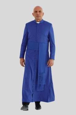33 Button Roman Cassock Royal Blue