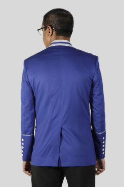 Preaching Jacket Royal Blue with Modern White Buttons