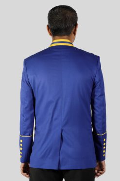 Royal Blue Preacher Jackets with Golden Accents