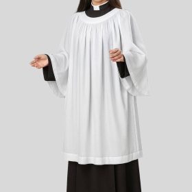 Women’s Clergy Surplice with Classic Round Neck