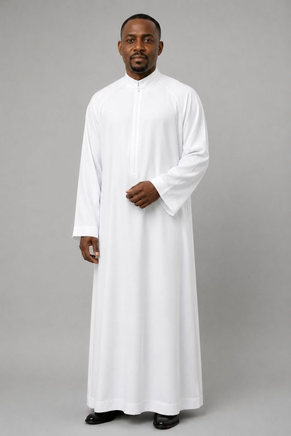Traditional White Priest Alb for Formal Church Use