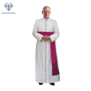 White Roman Cassock for Bishop