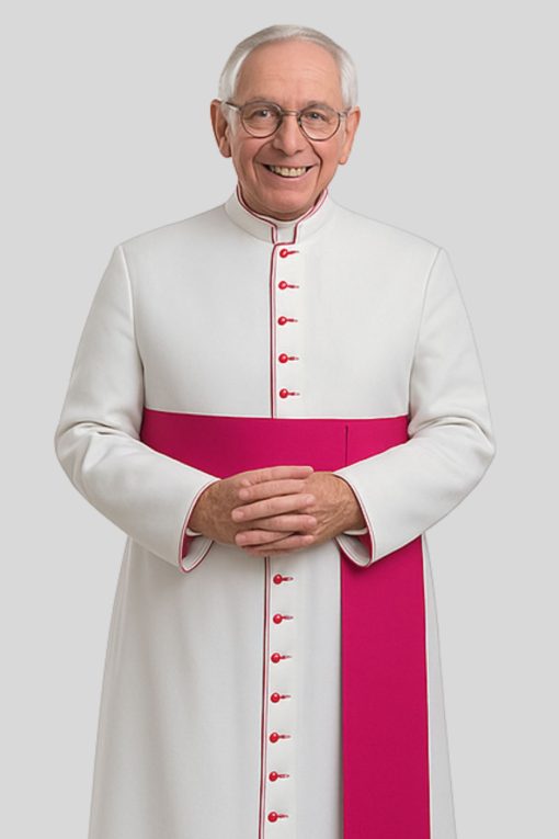 White Roman Cassock for Bishop