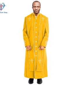 Mens Preacher Clergy Robe Golden