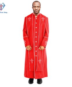 Mens Preacher Clergy Robe Red