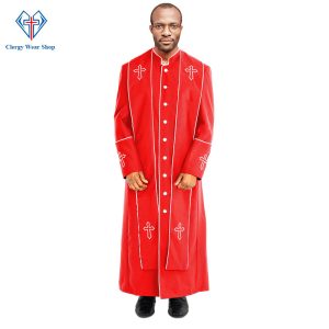 Mens Preacher Clergy Robe Red