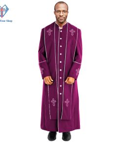 Mens Preacher Clergy Robe Red Purple