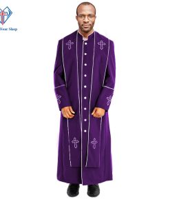 Mens Preacher Clergy Robe Roman Purple