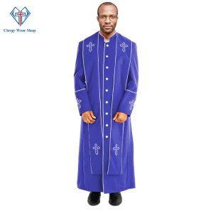 Mens Preacher Clergy Robe Royal Blue