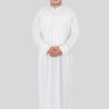 Traditional Clergy Alb for Men in Plain White Style