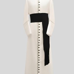 Sacred White Clergy Cassock Inspired by the Holy Father’s