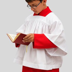White Altar Server Surplice for Religious Worship