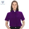 Ladies Clergy Shirt Roman Purple