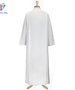 Mens Wrap Around Clergy Alb with Front Pleats