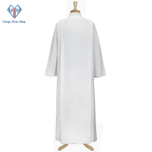 Mens Wrap Around Clergy Alb with Front Pleats