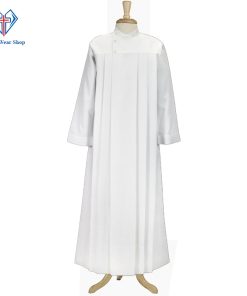 Mens Wrap Around Clergy Alb with Front Pleats