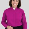 Red Purple Ladies Clergy Shirt