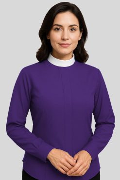 Women's Clergy Shirts Roman Purple