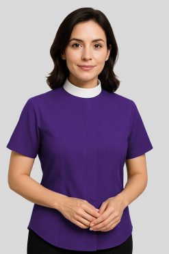 Women's Clergy Shirts Roman Purple
