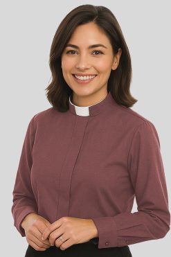 Female Clergy Shirt Brown