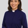 Ladies Clergy Shirt Navy